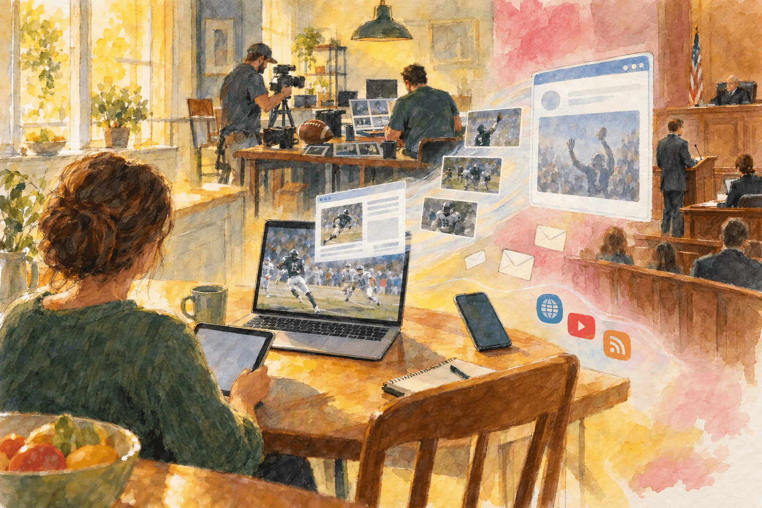Conceptual illustration for Salazar v. Paramount Global, dba 247Sports